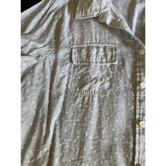 Van Heusen Size XLarge Long Sleeve Polka Dot Button-Down Shirt - Picture 3 of 10